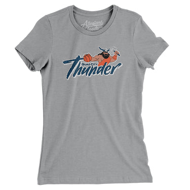 Quad City Thunder Basketball Women's T-Shirt-Allegiant Goods Co. Vintage Sports Apparel