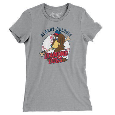 Albany-Colonie Diamond Dogs Baseball Women's T-Shirt-Allegiant Goods Co. Vintage Sports Apparel