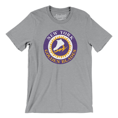 New York Golden Blades Hockey Men/Unisex T-Shirt-Athletic Heather-Allegiant Goods Co. Vintage Sports Apparel