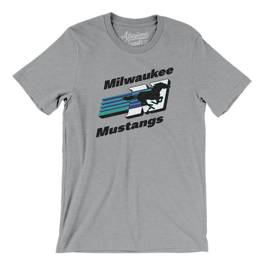 Milwaukee Mustangs Arena Football Men/Unisex T-Shirt-Allegiant Goods Co. Vintage Sports Apparel