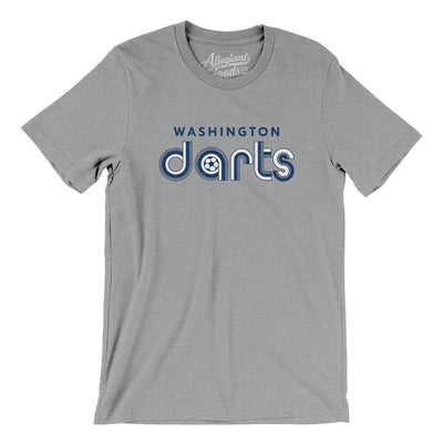 Washington Darts Soccer Men/Unisex T-Shirt-Athletic Heather-Allegiant Goods Co. Vintage Sports Apparel