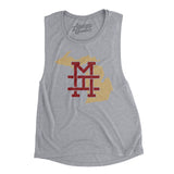 Michigan Home State Women's Flowey Scoopneck Muscle Tank-Allegiant Goods Co. Vintage Sports Apparel