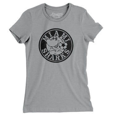 Miami Sharks Soccer Women's T-Shirt-Allegiant Goods Co. Vintage Sports Apparel