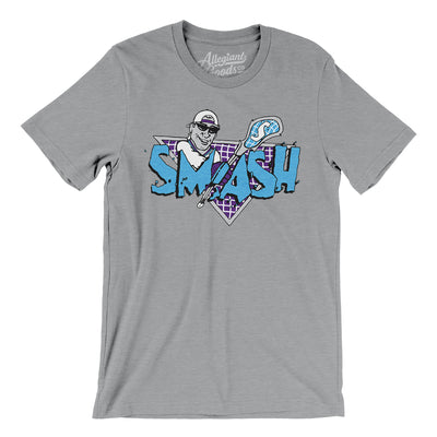 Syracuse Smash Lacrosse Men/Unisex T-Shirt-Athletic Heather-Allegiant Goods Co. Vintage Sports Apparel
