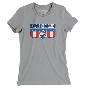 New Jersey Americans Basketball Women's T-Shirt-Allegiant Goods Co. Vintage Sports Apparel