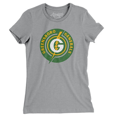 Greensboro Generals Hockey Women's T-Shirt-Allegiant Goods Co. Vintage Sports Apparel