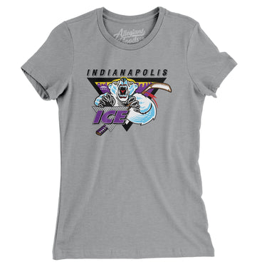 Indianapolis Ice Hockey Women's T-Shirt-Allegiant Goods Co. Vintage Sports Apparel