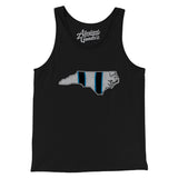 North Carolina Helmet Stripes Men/Unisex Tank Top-Allegiant Goods Co. Vintage Sports Apparel