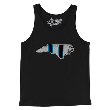 North Carolina Helmet Stripes Men/Unisex Tank Top-Allegiant Goods Co. Vintage Sports Apparel