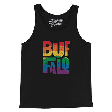 Buffalo New York Pride Men/Unisex Tank Top-Allegiant Goods Co. Vintage Sports Apparel