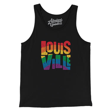 Louisville Kentucky Pride Men/Unisex Tank Top-Allegiant Goods Co. Vintage Sports Apparel