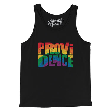 Providence Rhode Island Pride Men/Unisex Tank Top-Allegiant Goods Co. Vintage Sports Apparel