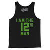 I Am The 12th Man Men/Unisex Tank Top-Black-Allegiant Goods Co. Vintage Sports Apparel