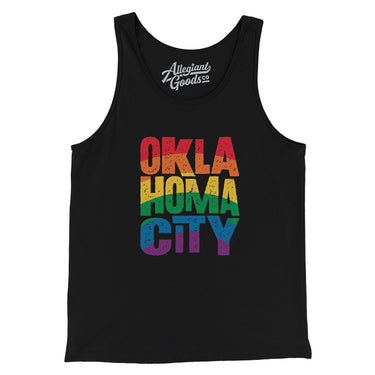 Oklahoma City Oklahoma Pride Men/Unisex Tank Top-Allegiant Goods Co. Vintage Sports Apparel