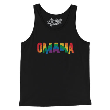 Omaha Nebraska Pride Men/Unisex Tank Top-Allegiant Goods Co. Vintage Sports Apparel