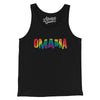 Omaha Nebraska Pride Men/Unisex Tank Top-Black-Allegiant Goods Co. Vintage Sports Apparel