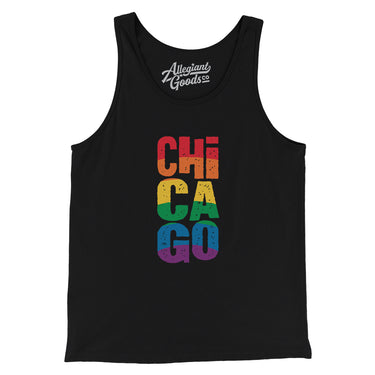 Chicago Illinois Pride Men/Unisex Tank Top-Allegiant Goods Co. Vintage Sports Apparel
