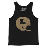 Louisiana Vintage Football Helmet Men/Unisex Tank Top-Allegiant Goods Co. Vintage Sports Apparel