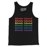 Rhode Island Pride Men/Unisex Tank Top-Allegiant Goods Co. Vintage Sports Apparel