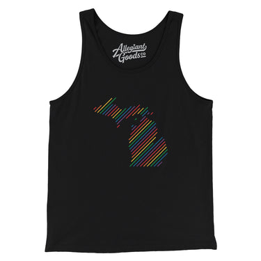 Michigan Pride State Men/Unisex Tank Top-Allegiant Goods Co. Vintage Sports Apparel