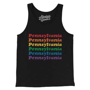 Pennsylvania Pride Men/Unisex Tank Top-Allegiant Goods Co. Vintage Sports Apparel