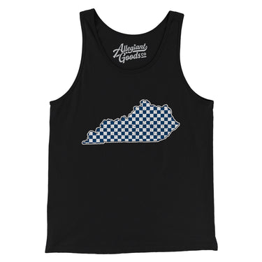 Kentucky Checkerboard Men/Unisex Tank Top-Allegiant Goods Co. Vintage Sports Apparel