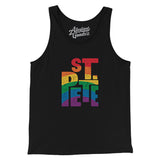 St. Petersburg Florida Pride Men/Unisex Tank Top-Black-Allegiant Goods Co. Vintage Sports Apparel