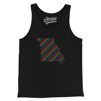 Missouri Pride State Men/Unisex Tank Top-Allegiant Goods Co. Vintage Sports Apparel