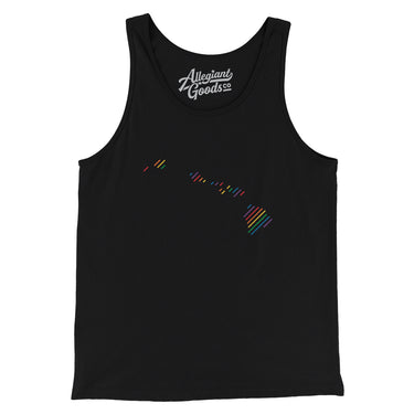 Hawaii Pride State Men/Unisex Tank Top-Allegiant Goods Co. Vintage Sports Apparel