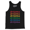 Arizona Pride Men/Unisex Tank Top-Black-Allegiant Goods Co. Vintage Sports Apparel