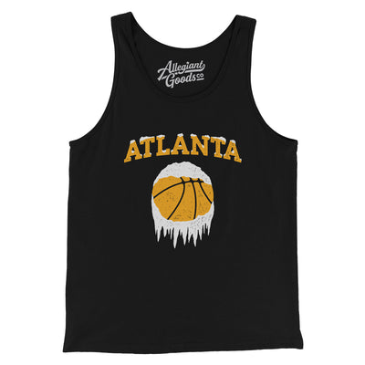 Atlanta Basketball Ice Men/Unisex Tank Top-Black-Allegiant Goods Co. Vintage Sports Apparel