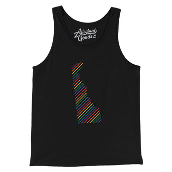 Delaware Pride State Men/Unisex Tank Top-Allegiant Goods Co. Vintage Sports Apparel