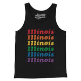 Illinois Pride Men/Unisex Tank Top-Allegiant Goods Co. Vintage Sports Apparel