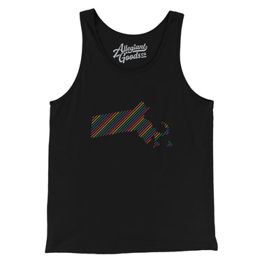 Massachusetts Pride State Men/Unisex Tank Top-Allegiant Goods Co. Vintage Sports Apparel