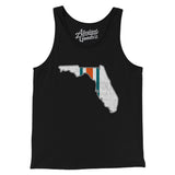 Florida Helmet Stripes Men/Unisex Tank Top-Allegiant Goods Co. Vintage Sports Apparel
