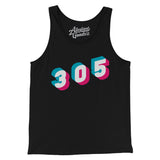 Miami 305 Area Code Men/Unisex Tank Top-Allegiant Goods Co. Vintage Sports Apparel