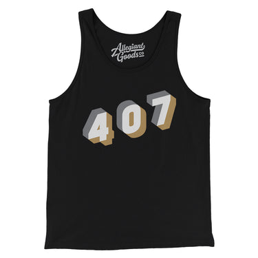 Orlando 407 Area Code Men/Unisex Tank Top-Allegiant Goods Co. Vintage Sports Apparel