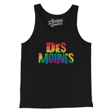 Des Moines Iowa Pride Men/Unisex Tank Top-Allegiant Goods Co. Vintage Sports Apparel