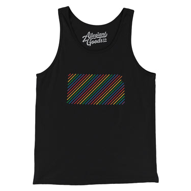 Kansas Pride State Men/Unisex Tank Top-Allegiant Goods Co. Vintage Sports Apparel