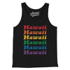 Hawaii Pride Men/Unisex Tank Top-Black-Allegiant Goods Co. Vintage Sports Apparel
