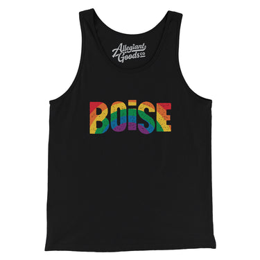 Boise Idaho Pride Men/Unisex Tank Top-Allegiant Goods Co. Vintage Sports Apparel