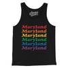 Maryland Pride Men/Unisex Tank Top-Black-Allegiant Goods Co. Vintage Sports Apparel