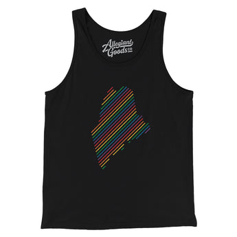 Maine Pride State Men/Unisex Tank Top-Allegiant Goods Co. Vintage Sports Apparel