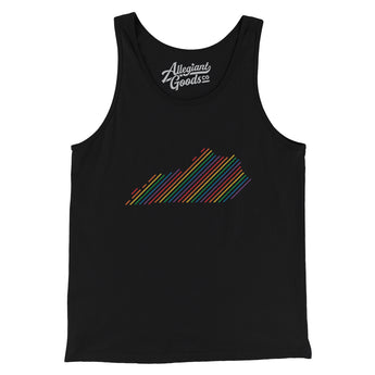 Kentucky Pride State Men/Unisex Tank Top-Black-Allegiant Goods Co. Vintage Sports Apparel