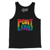 Portland Oregon Pride Men/Unisex Tank Top-Allegiant Goods Co. Vintage Sports Apparel