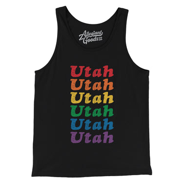 Utah Pride Men/Unisex Tank Top-Allegiant Goods Co. Vintage Sports Apparel