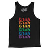 Utah Pride Men/Unisex Tank Top-Black-Allegiant Goods Co. Vintage Sports Apparel