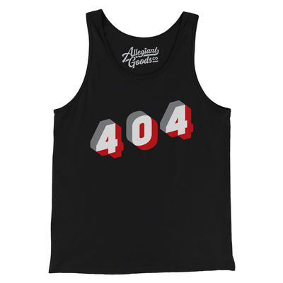 Atlanta 404 Area Code Men/Unisex Tank Top-Black-Allegiant Goods Co. Vintage Sports Apparel