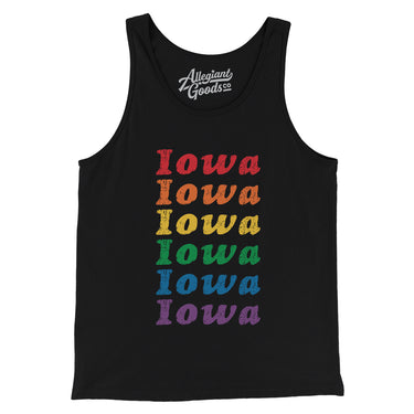 Iowa Pride Men/Unisex Tank Top-Allegiant Goods Co. Vintage Sports Apparel