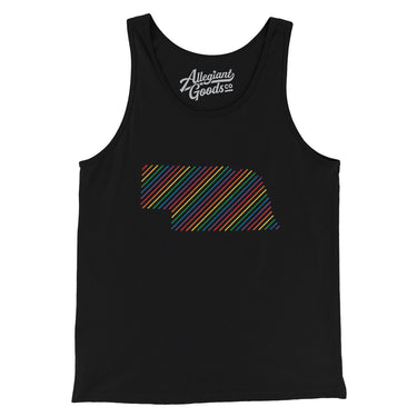 Nebraska Pride State Men/Unisex Tank Top-Allegiant Goods Co. Vintage Sports Apparel